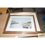 A framed print "Our Town in 1933 (The Corn Hill Ip