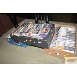 Three boxes of CDs