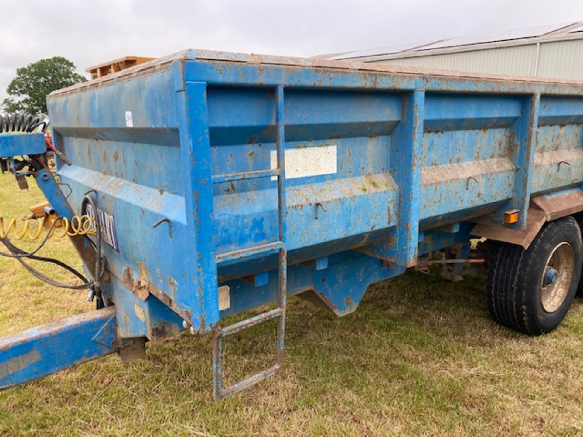 Stewart 15T low sided twin axle tipping trailer. M - Image 8 of 25