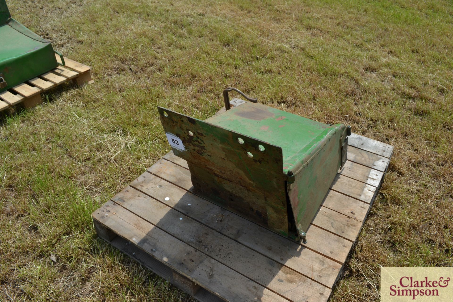 John Deere tool box. LH