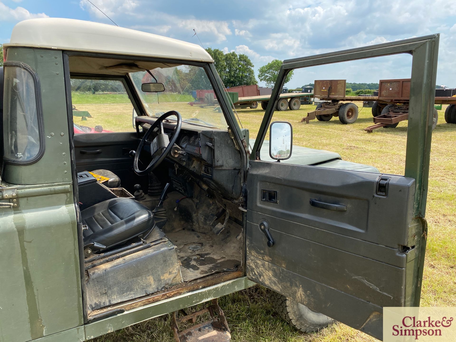 Land Rover Defender 110 single cab pick-up. Registration H317 OHK. Date of first registration 08/ - Image 35 of 56