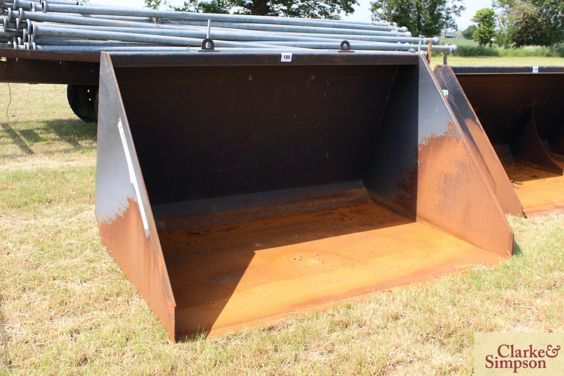 Cherry CB33W 3.5cu m grain bucket. 2013. Matbro cone and pin brackets. M