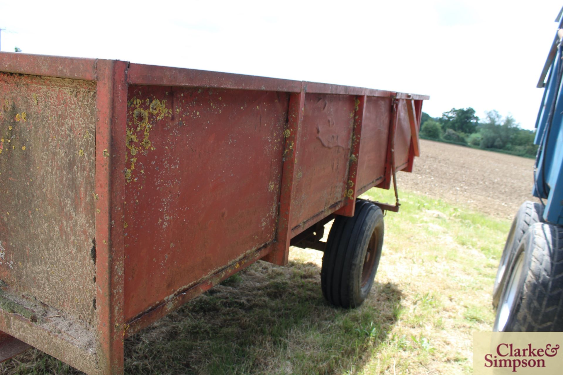 Massey Ferguson 5T single axle tipping trailer. With auto tailgate. LV - Image 8 of 17