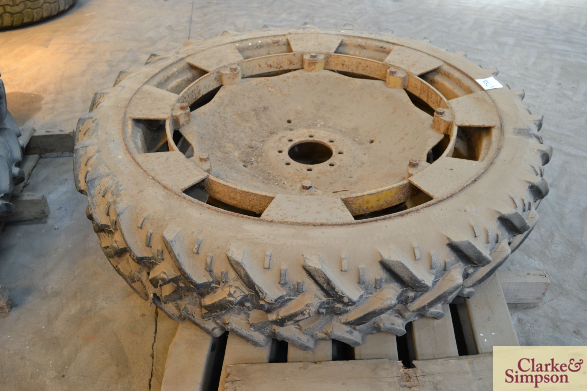 2x 8.3R44 row crop wheels and tyres. LV - Image 2 of 2