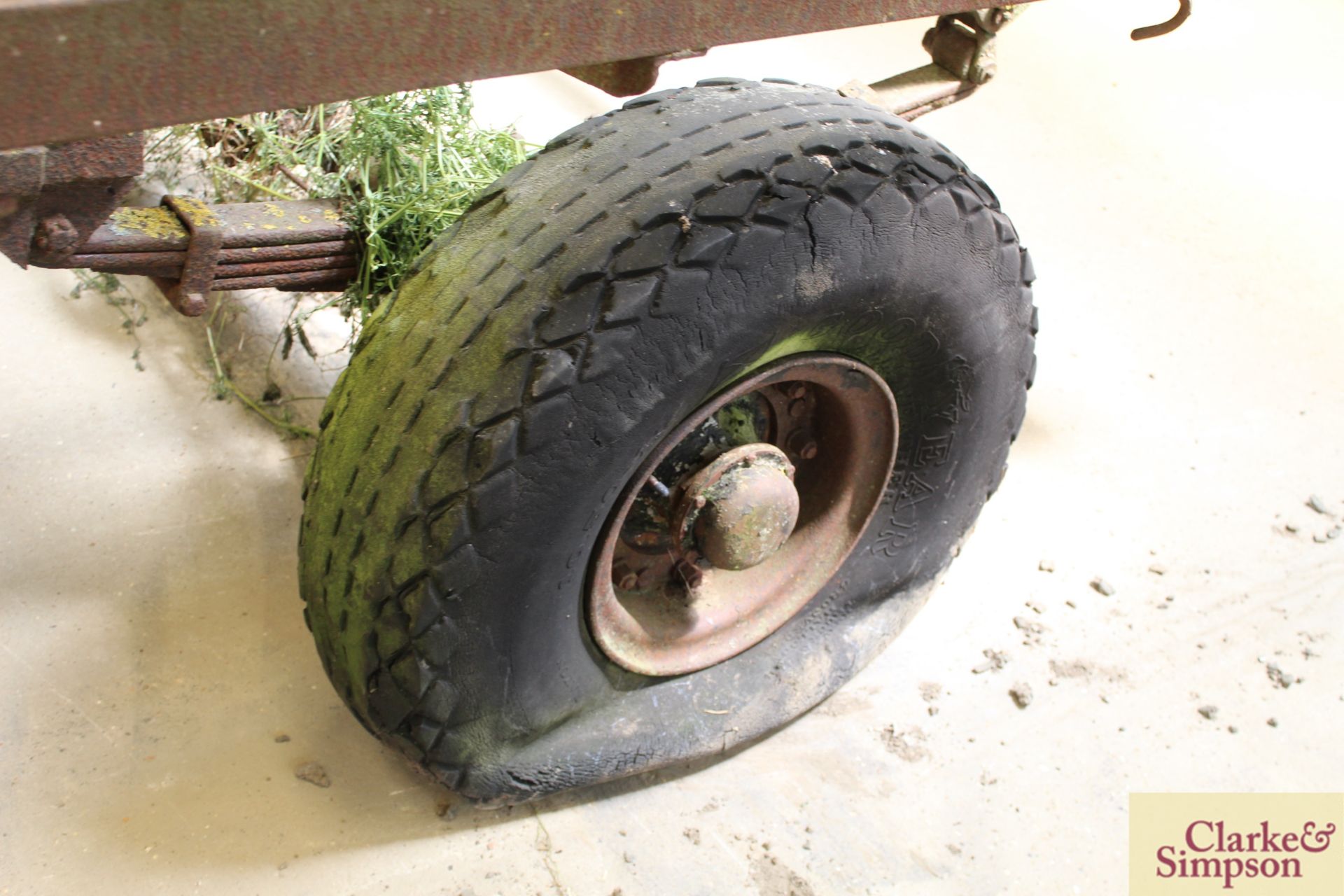 4 wheel turntable trailer. For restoration. LV - Image 11 of 13