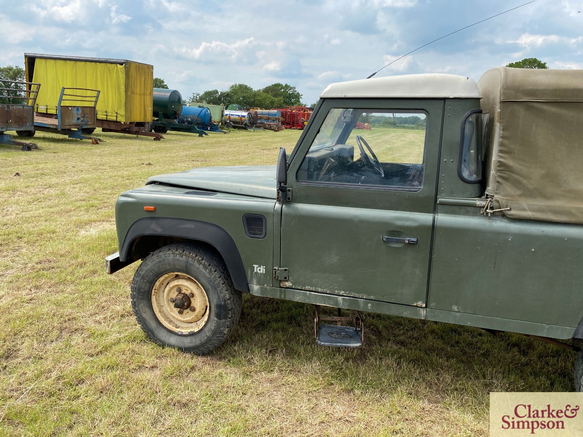 Land Rover Defender 110 single cab pick-up. Registration H317 OHK. Date of first registration 08/ - Image 9 of 56