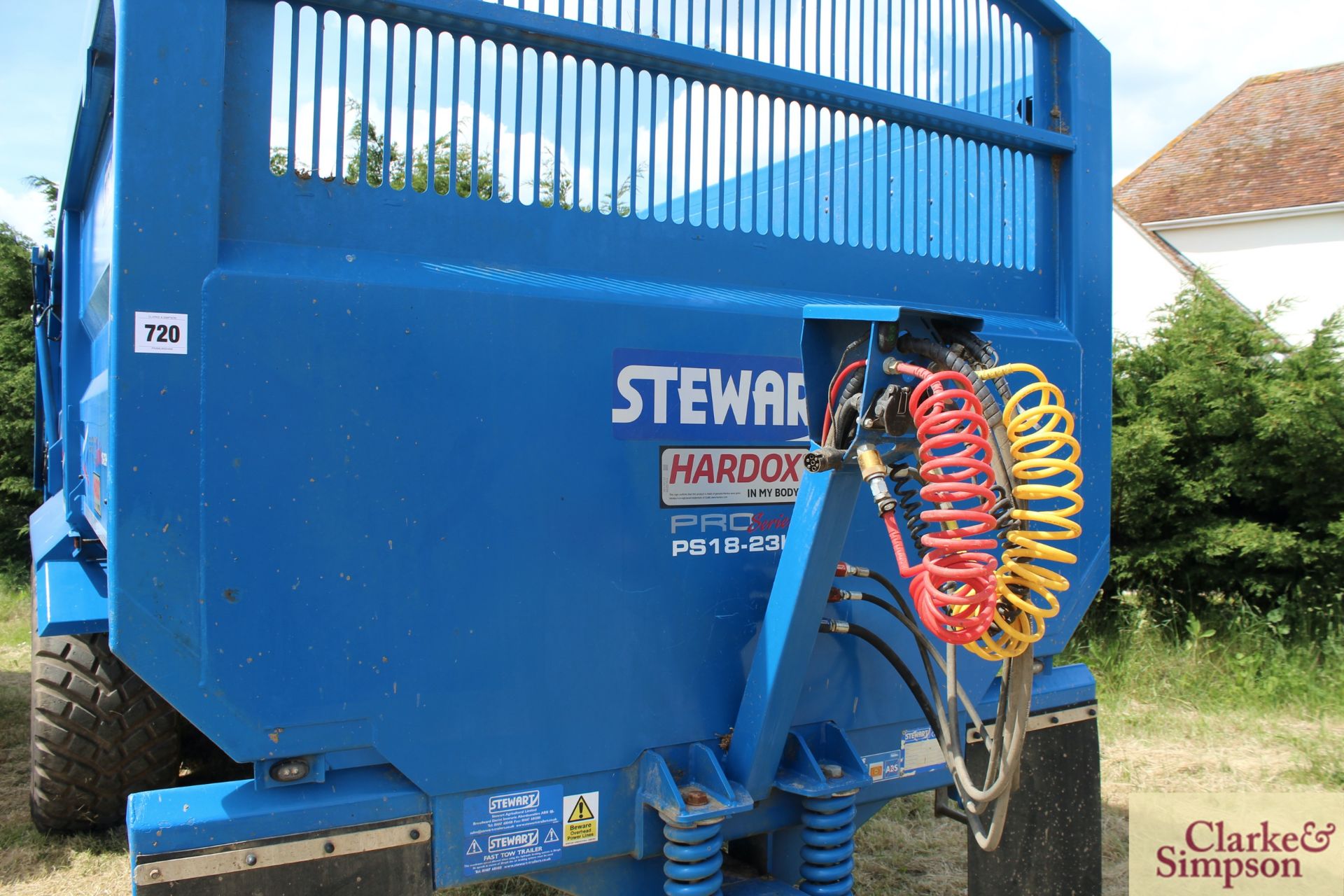 **CATALOGUE CHANGE** Stewart Pro Series 18-23H 18T twin axle tipping trailer. 06/2020. Serial number - Image 10 of 40