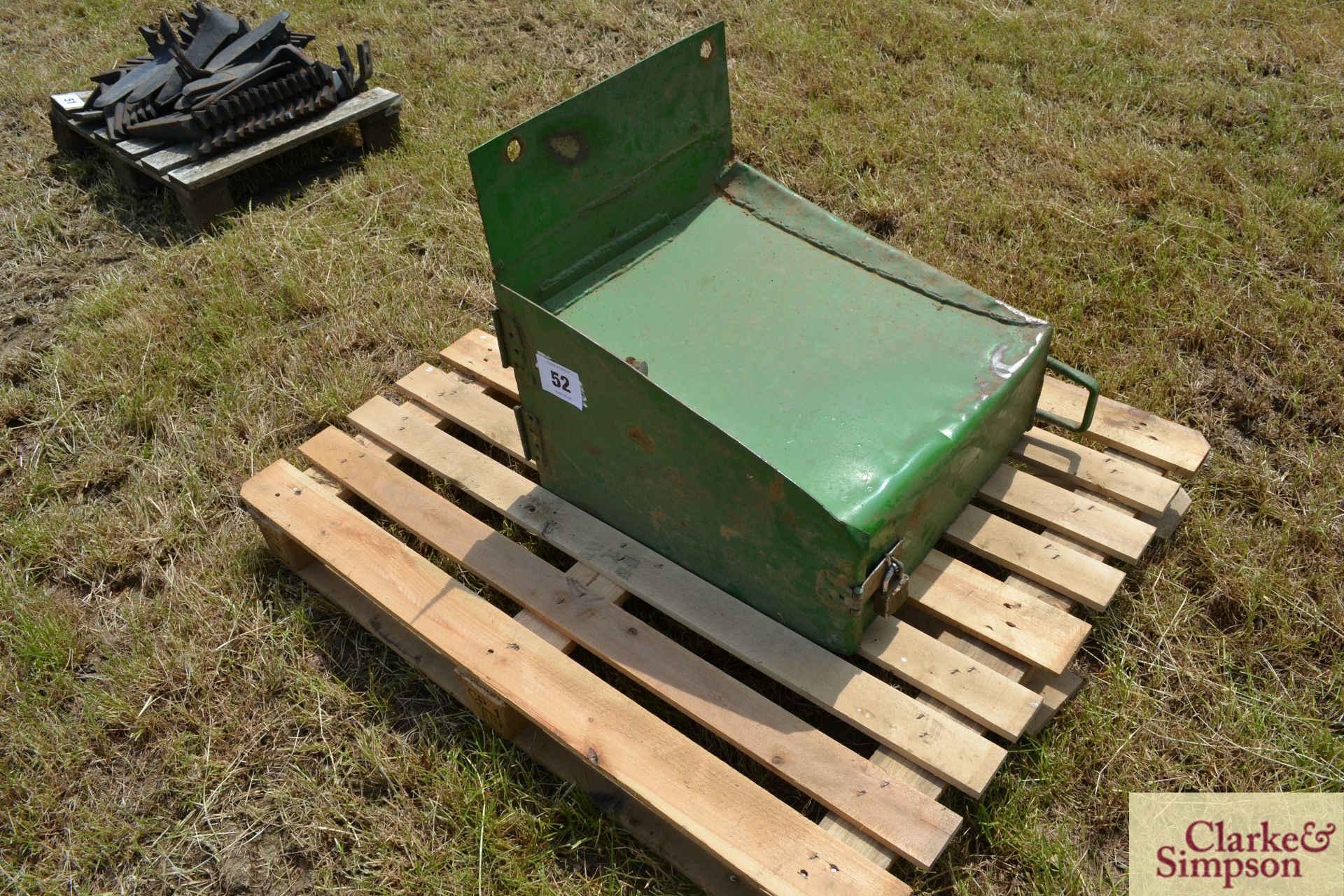 John Deere tool box. LH - Image 2 of 2