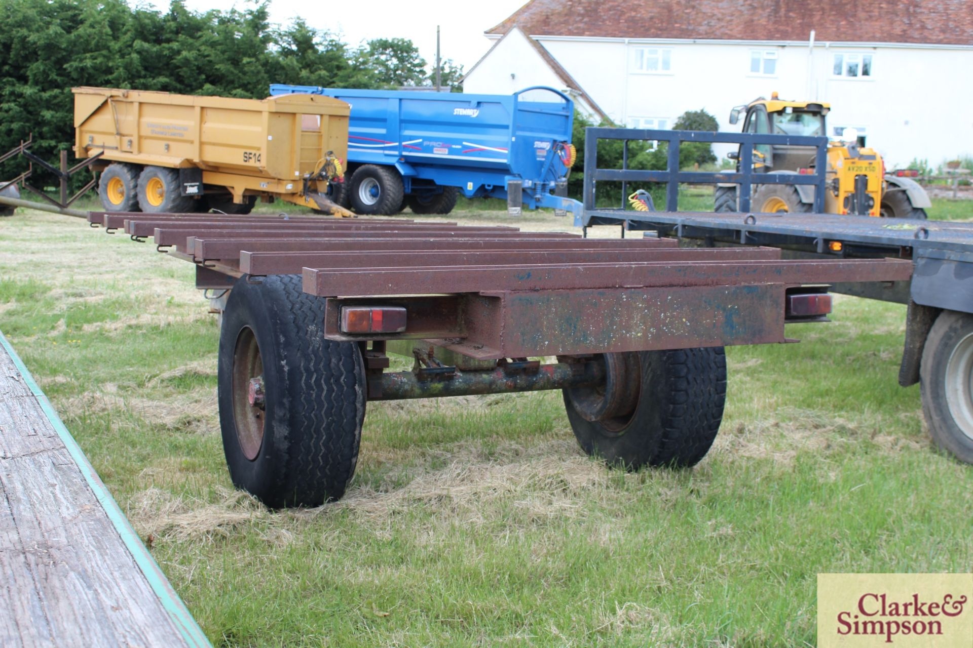 c.18ft single axle 6 box trailer. With super single wheels and tyres. LM - Image 3 of 9