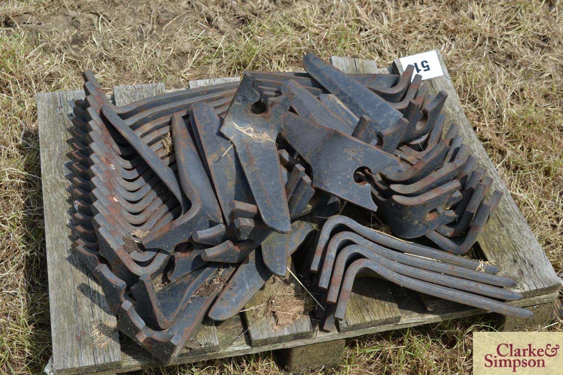 Quantity of Brevi power harrow tines. LH - Image 3 of 3