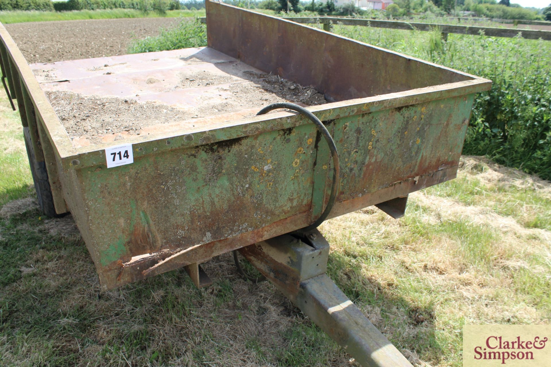 3T single axle tipping trailer. LV - Image 6 of 12