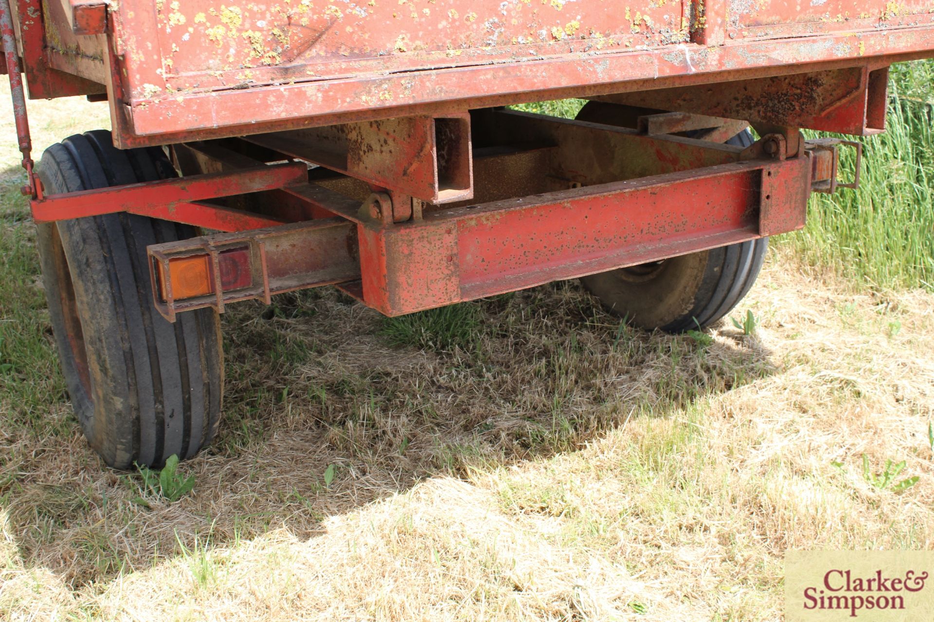 Massey Ferguson 5T single axle tipping trailer. With auto tailgate. LV - Image 12 of 17
