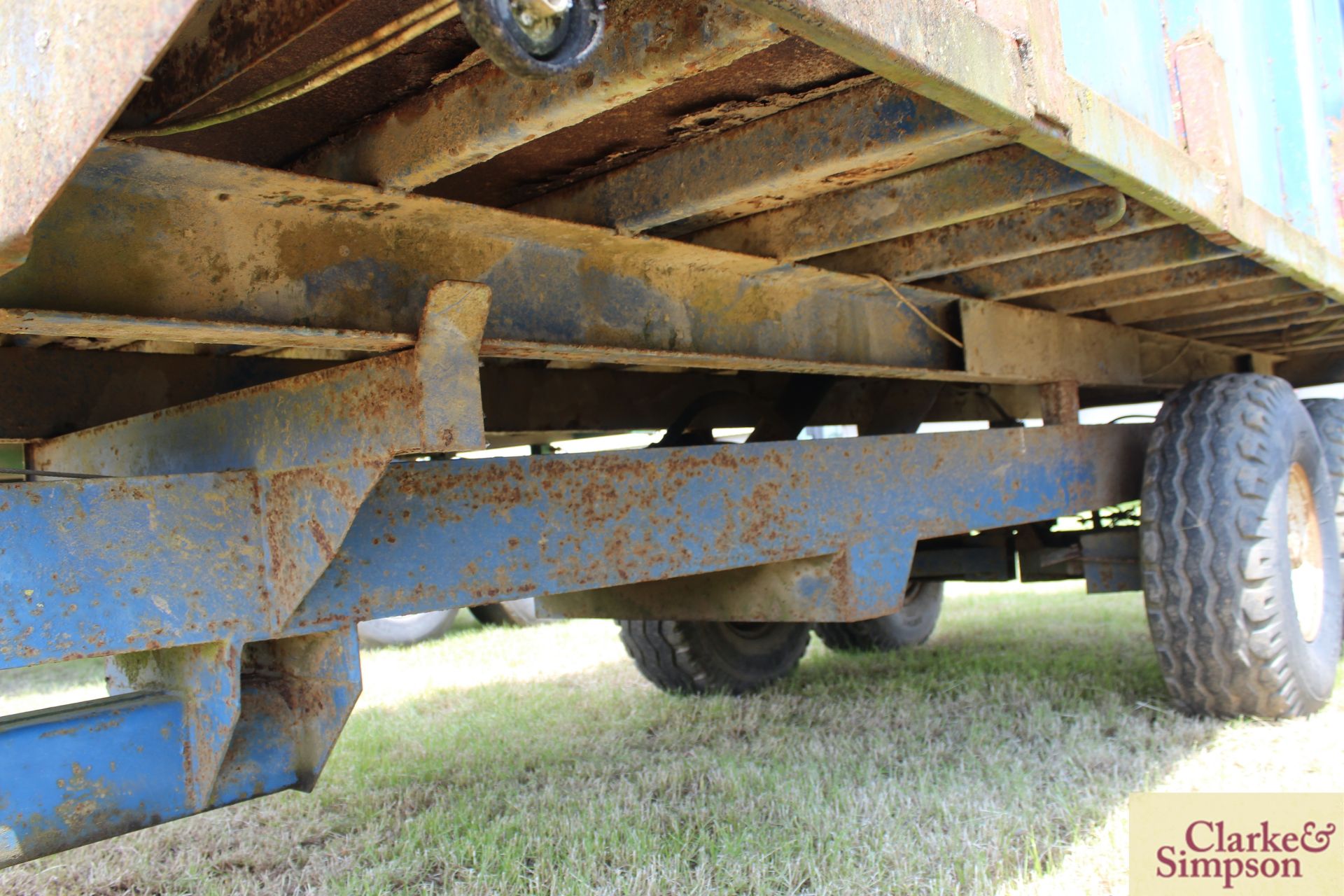 Marston 10T twin axle tipping trailer. Serial number 10/2290. With hydraulic tail gate. LH - Image 7 of 16