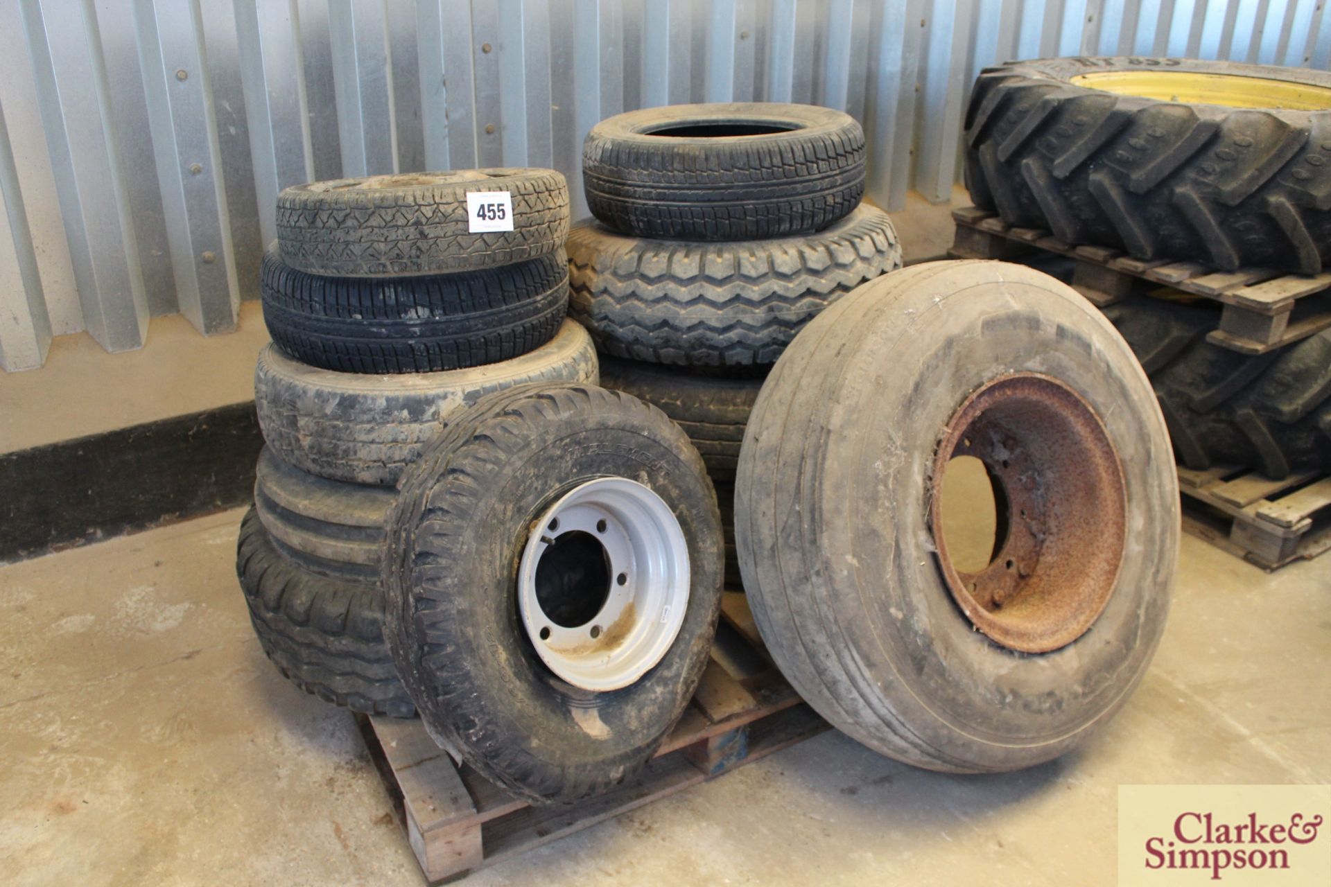 Large quantity of wheels and tyres. LV