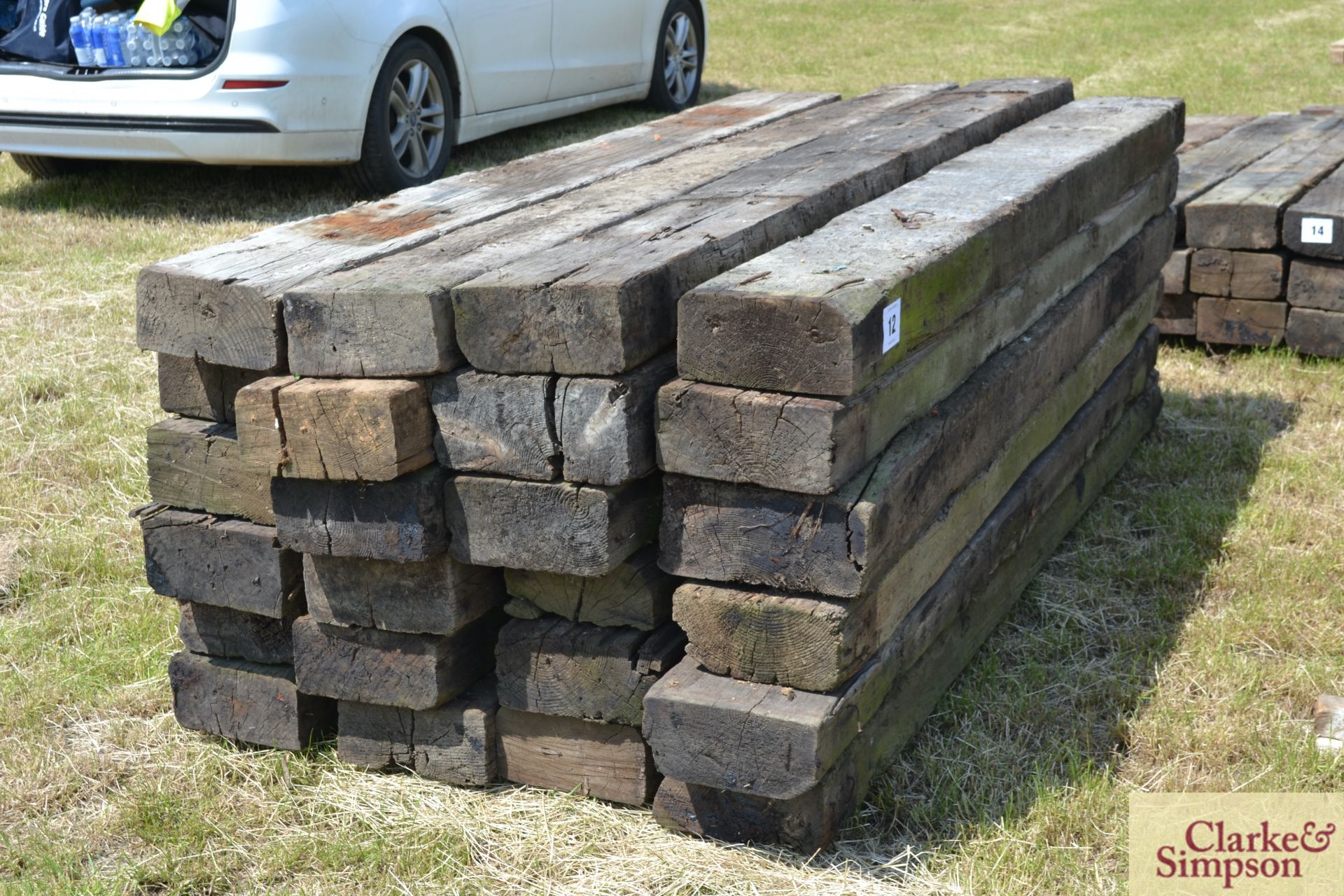 24x reclaimed sleepers. M