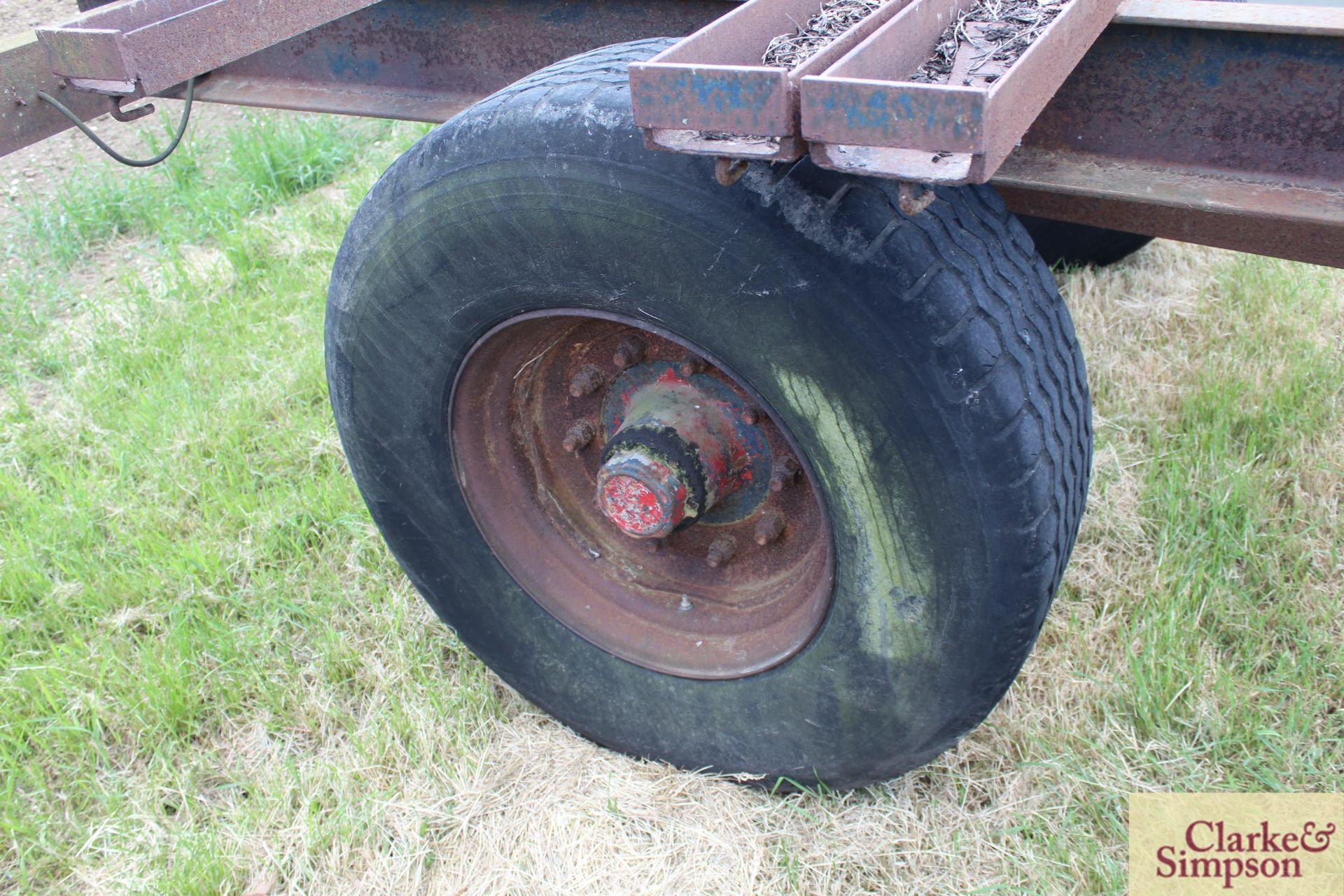 c.18ft single axle 6 box trailer. With super single wheels and tyres. LM - Image 7 of 9