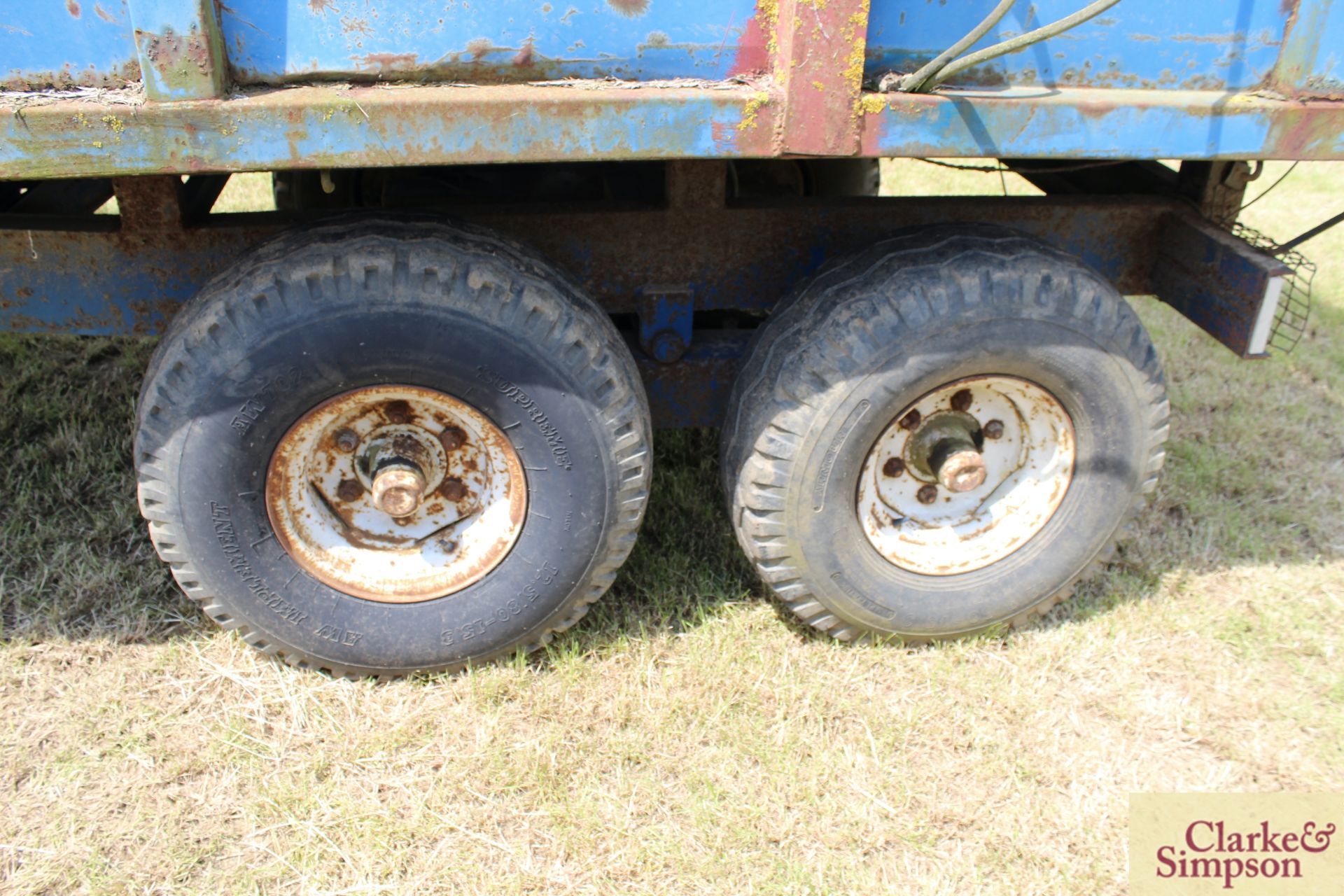 Marston 10T twin axle tipping trailer. Serial number 10/2290. With hydraulic tail gate. LH - Image 8 of 16