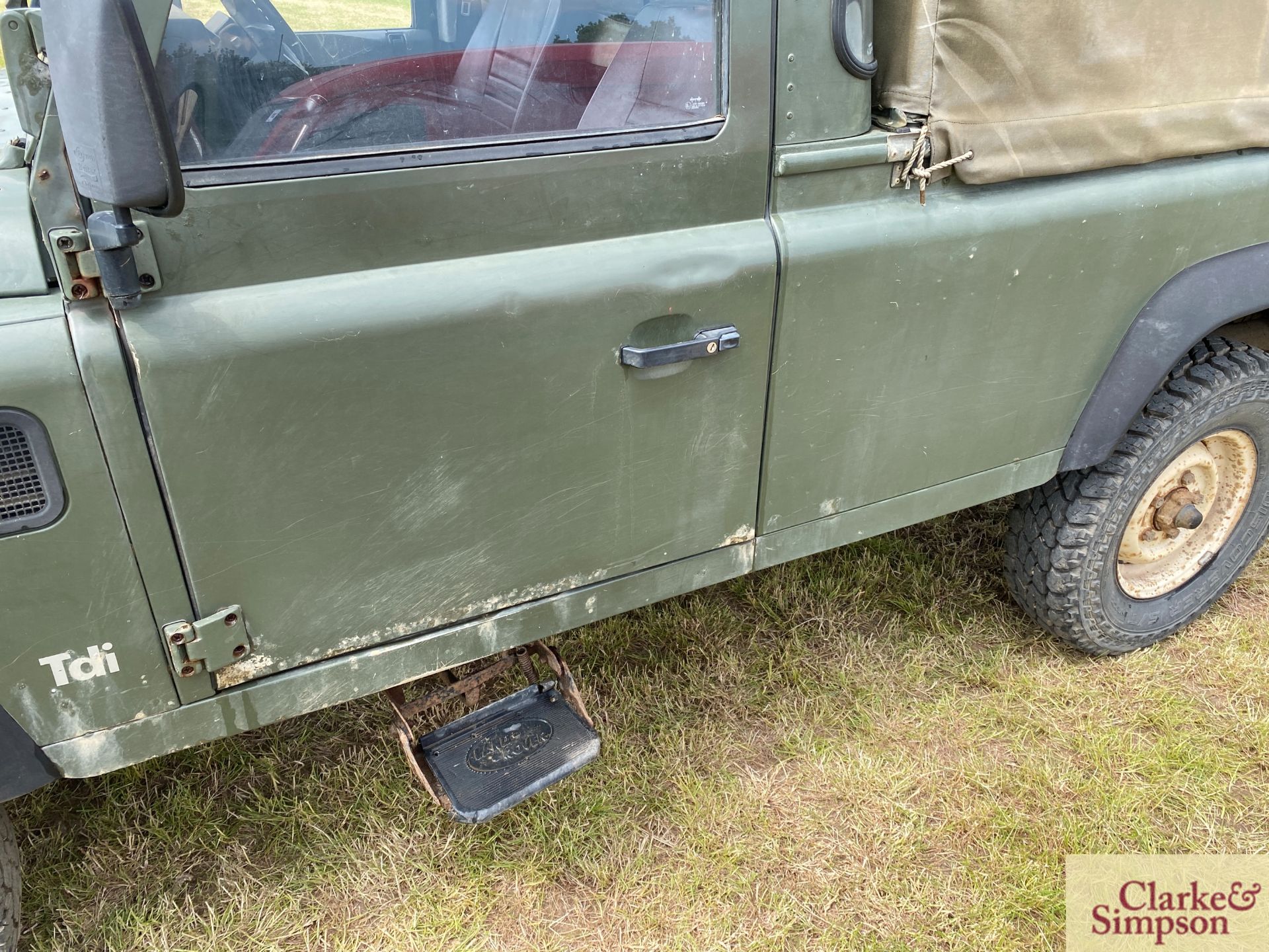 Land Rover Defender 110 single cab pick-up. Registration H317 OHK. Date of first registration 08/ - Image 17 of 56