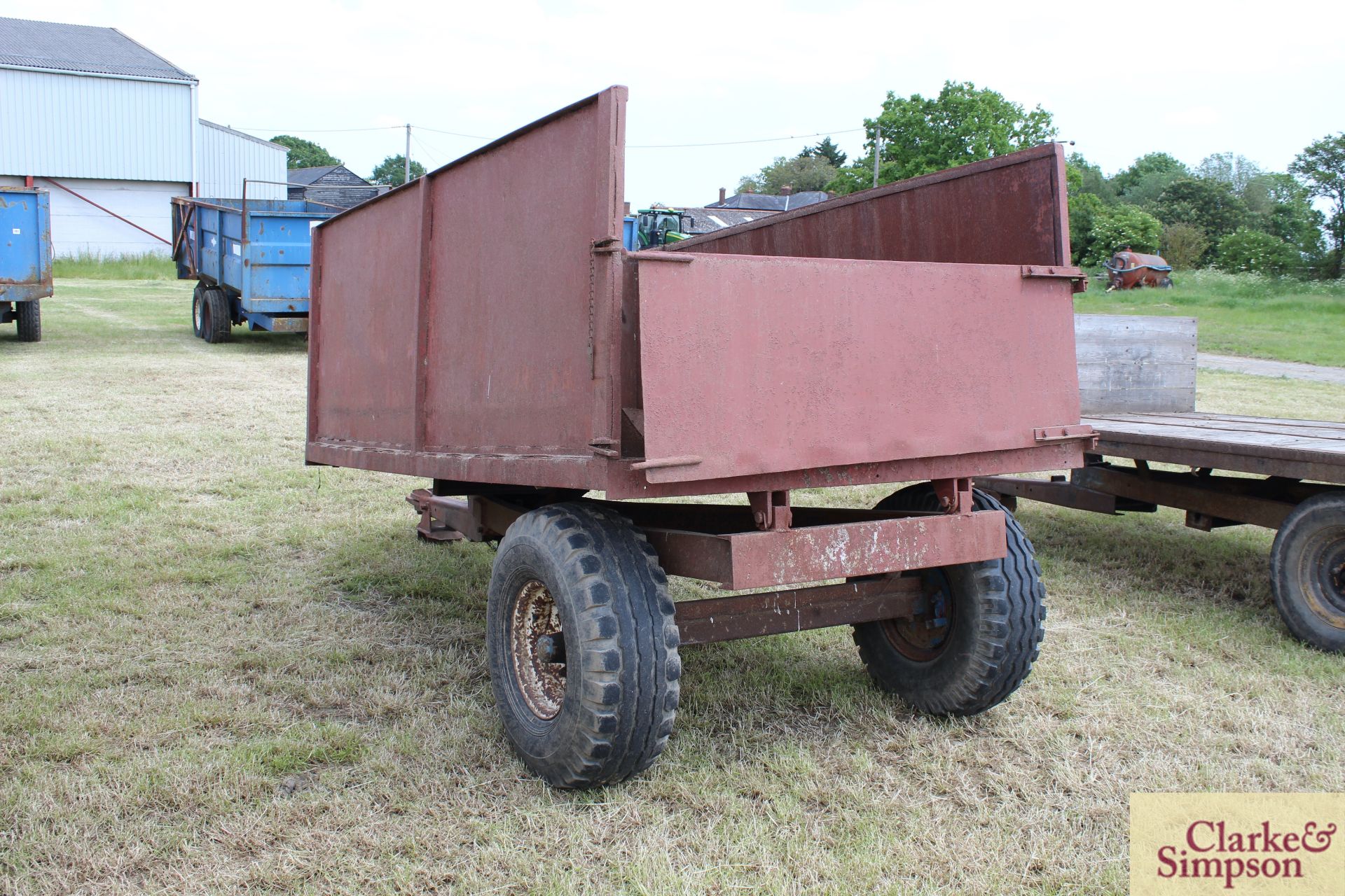 4T single axle tipping trailer. M - Image 3 of 12