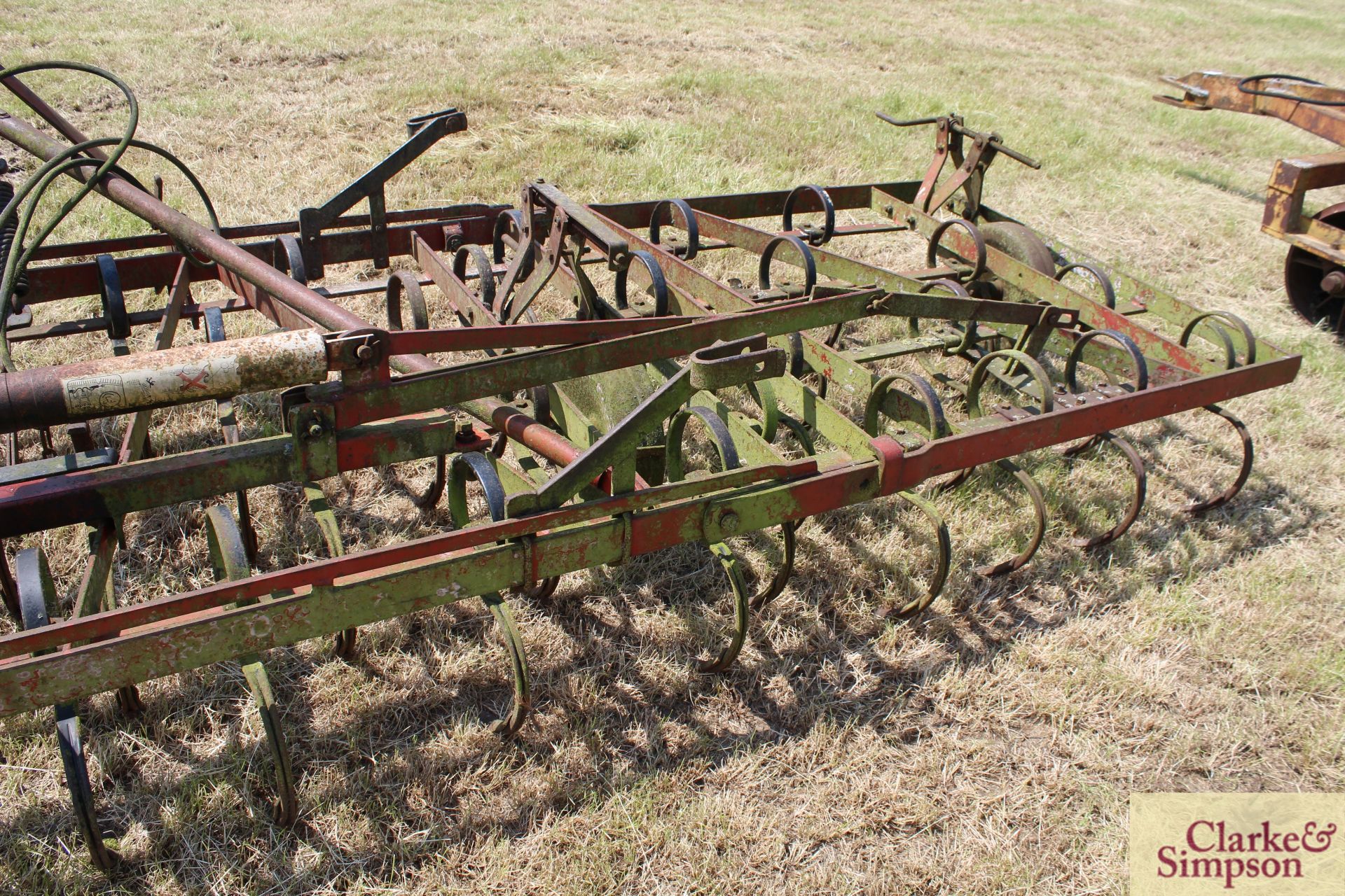 **CATALOGUE CHANGE** Kongsklide 18ft Triple-K hydraulic folding mounted spring tines. With depth - Image 11 of 11