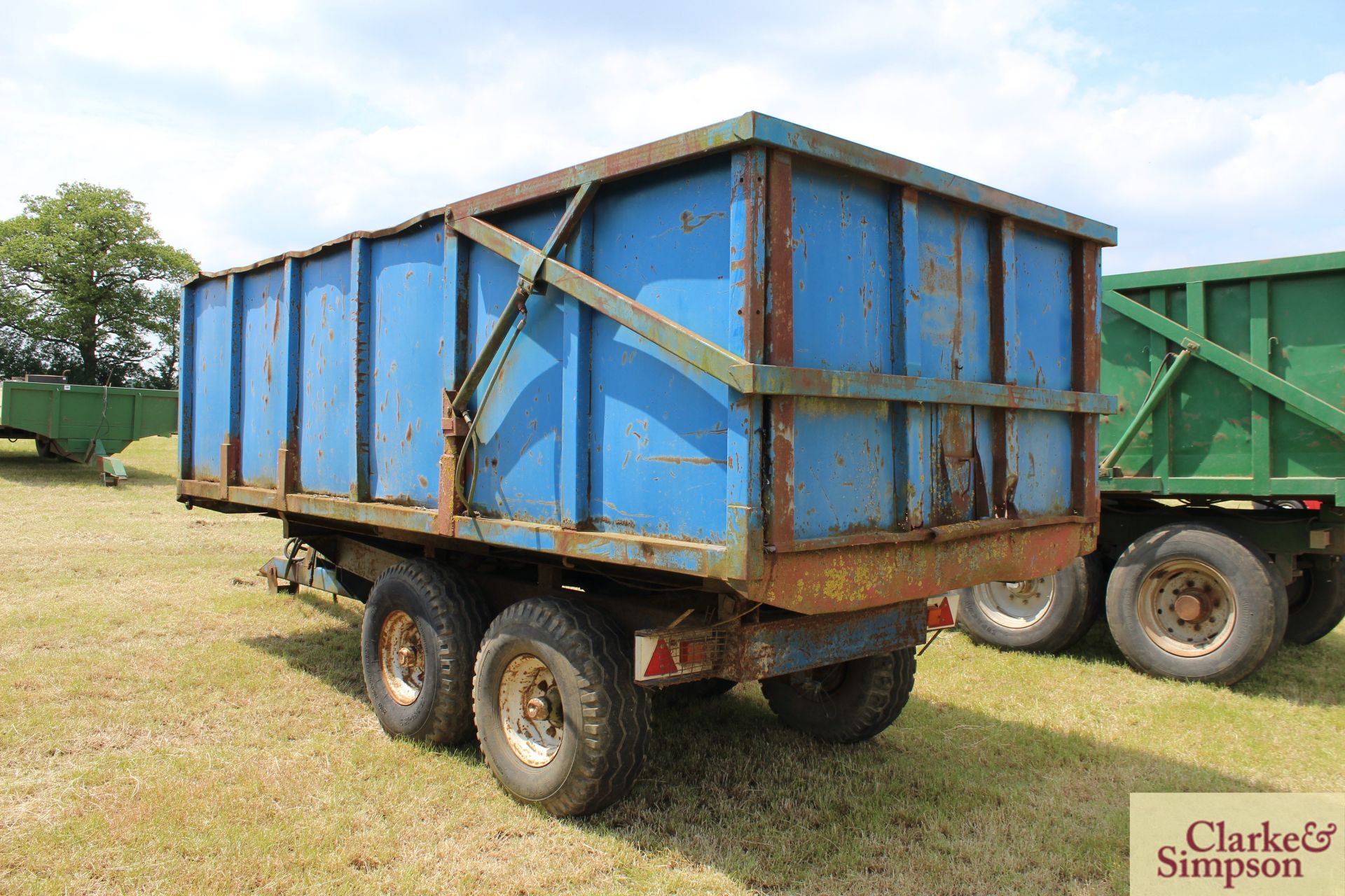 Marston 10T twin axle tipping trailer. Serial number 10/2290. With hydraulic tail gate. LH - Image 4 of 16