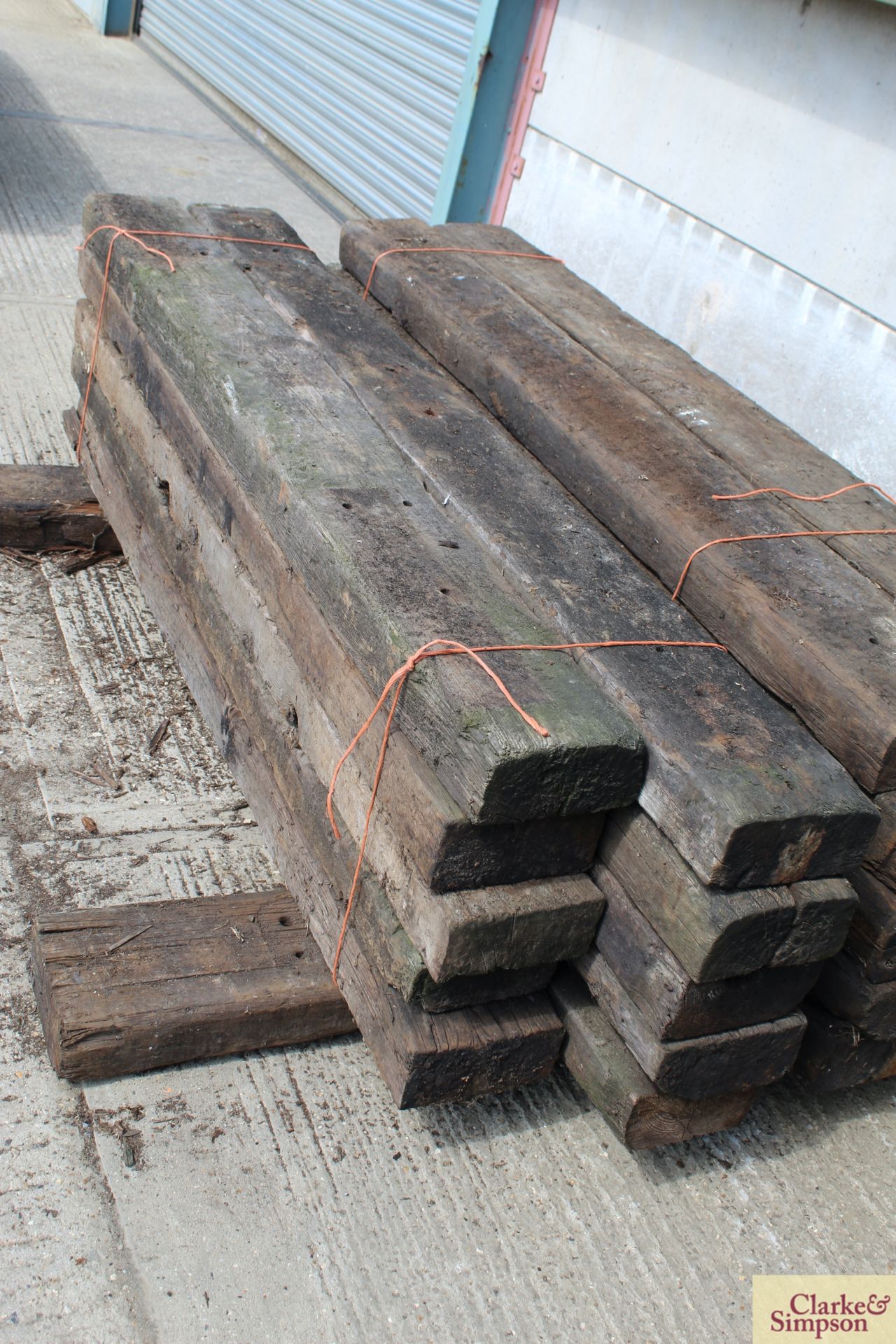 10x reclaimed sleepers. LV - Image 2 of 2