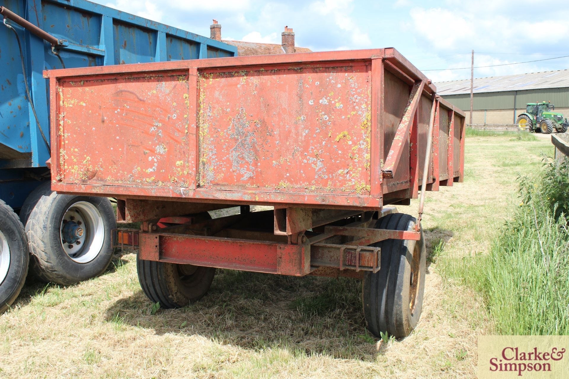 Massey Ferguson 5T single axle tipping trailer. With auto tailgate. LV - Image 4 of 17