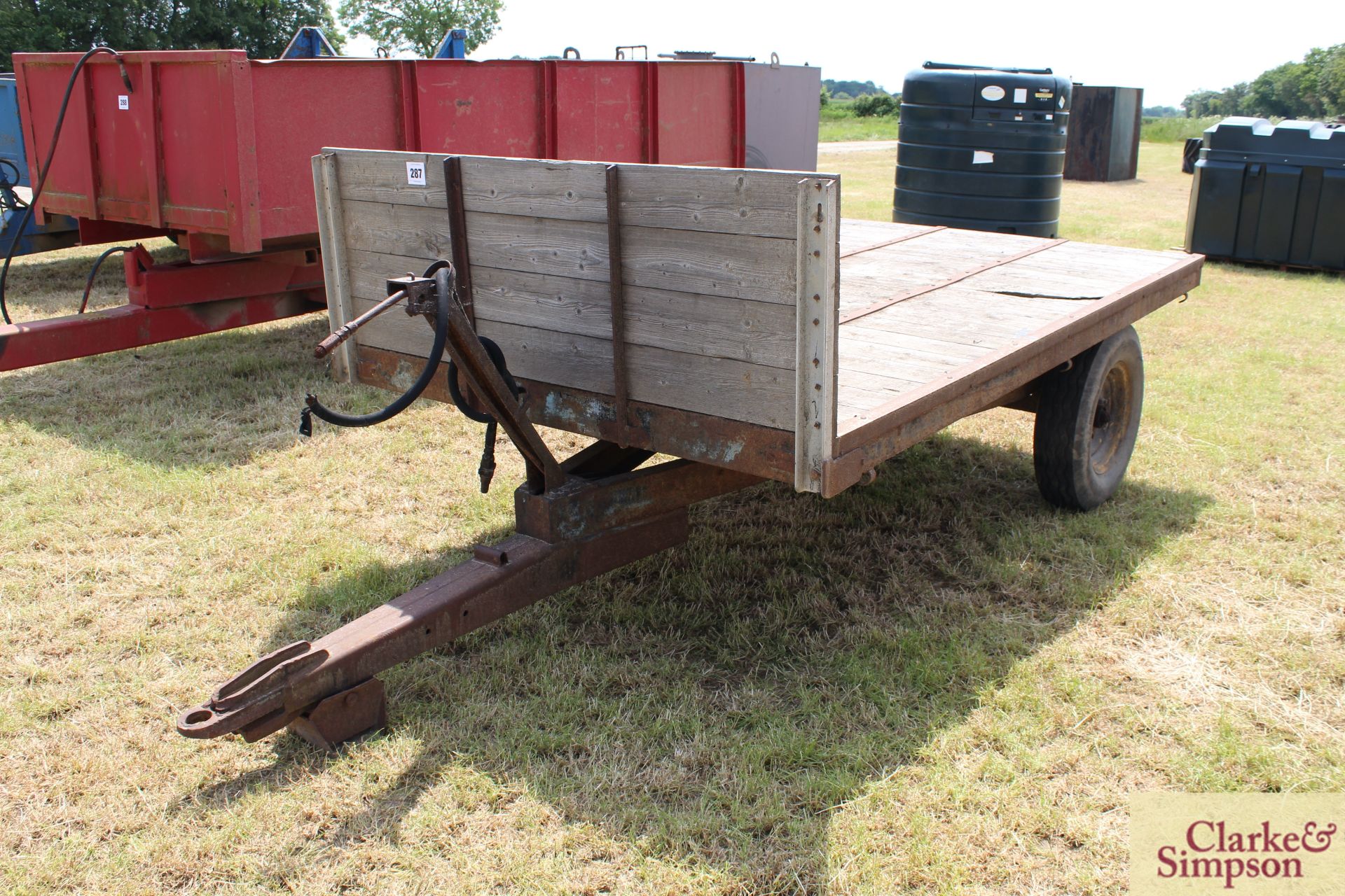 3T single axle tiping trailer. M - Image 2 of 12