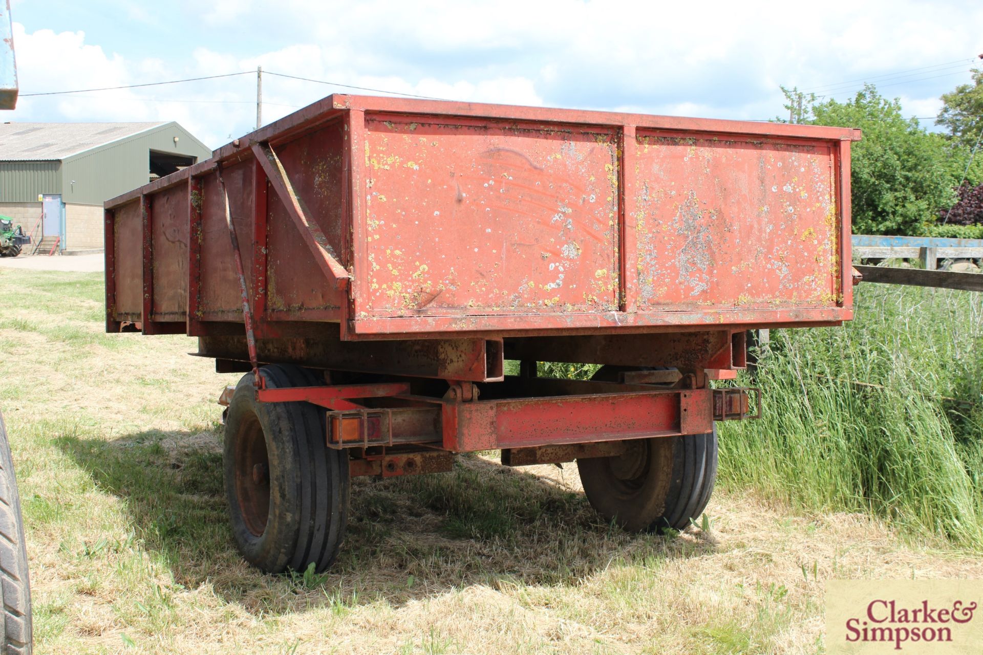 Massey Ferguson 5T single axle tipping trailer. With auto tailgate. LV - Image 3 of 17