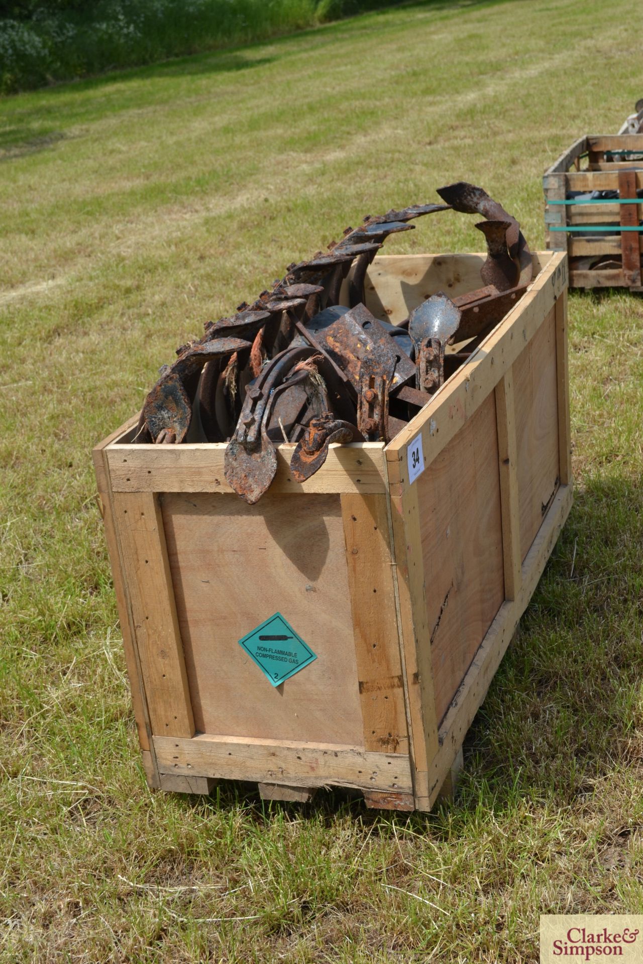 Large quantity of Browns cultivator tines. M