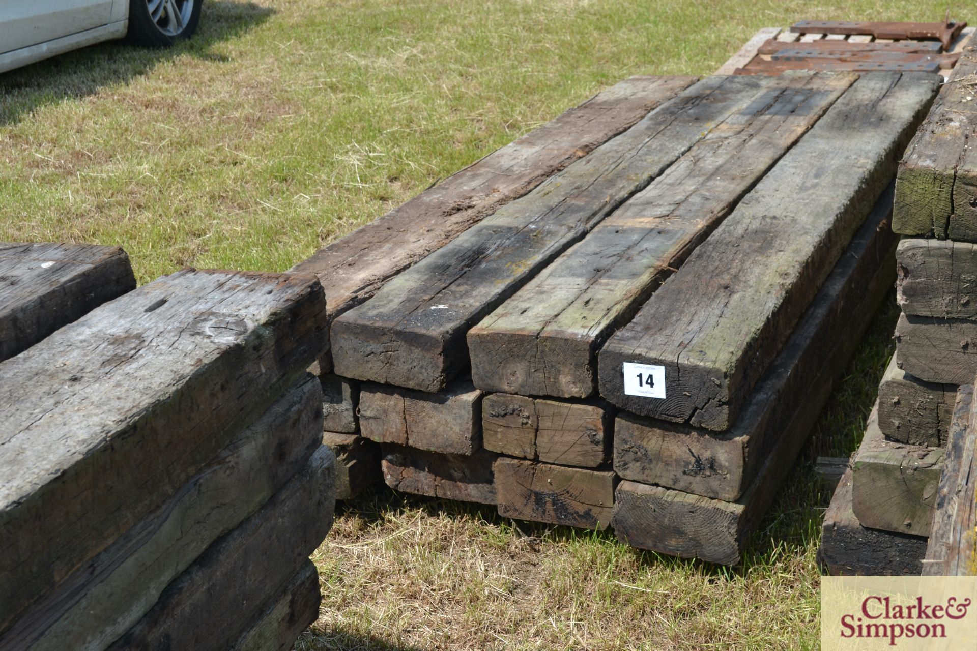 12x reclaimed sleepers. M