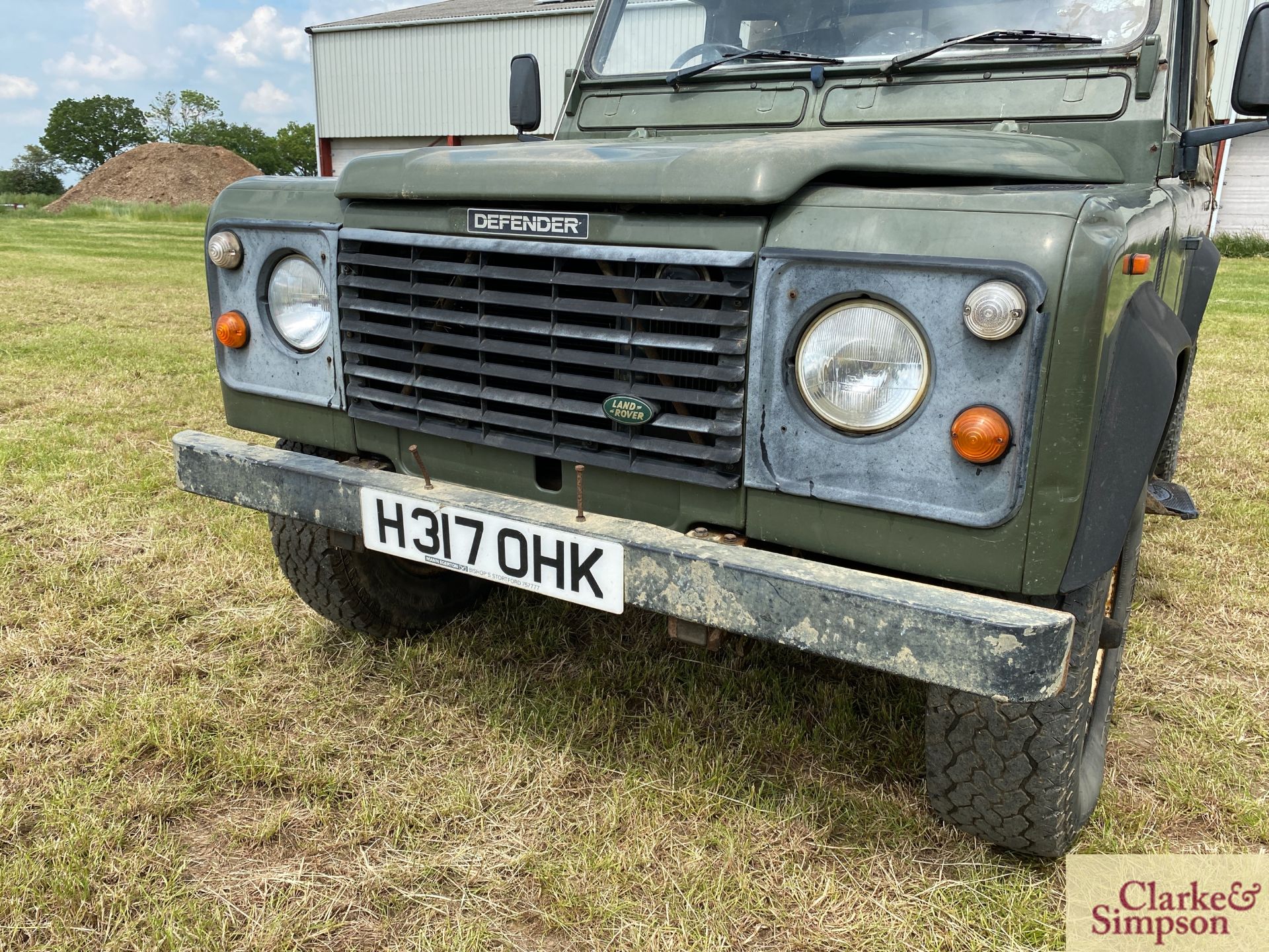 Land Rover Defender 110 single cab pick-up. Registration H317 OHK. Date of first registration 08/ - Image 10 of 56