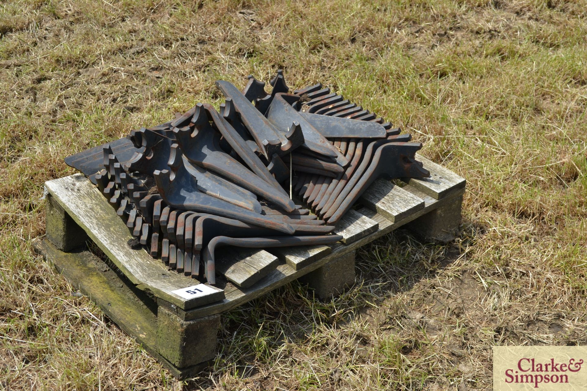 Quantity of Brevi power harrow tines. LH