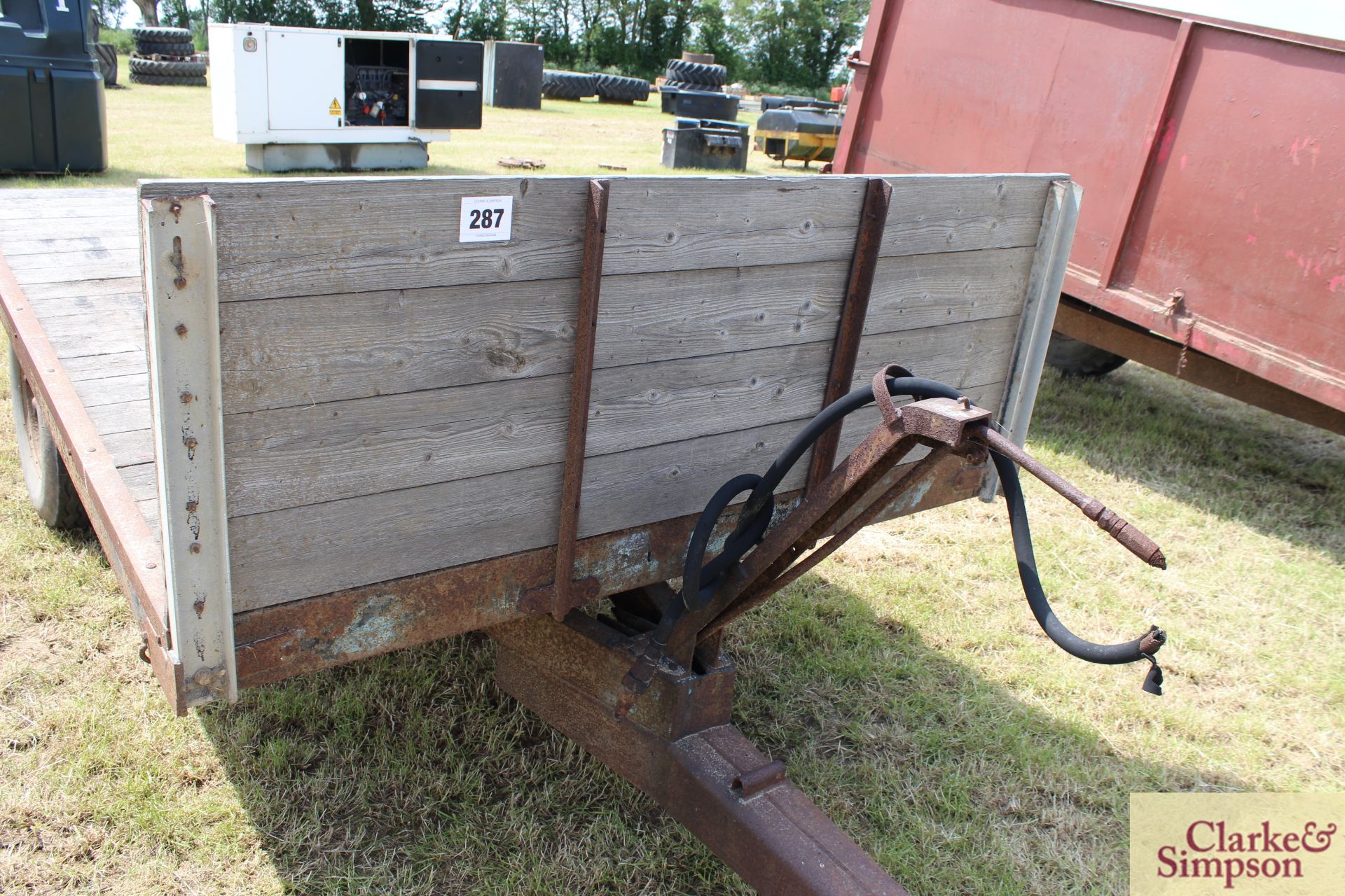 3T single axle tiping trailer. M - Image 6 of 12