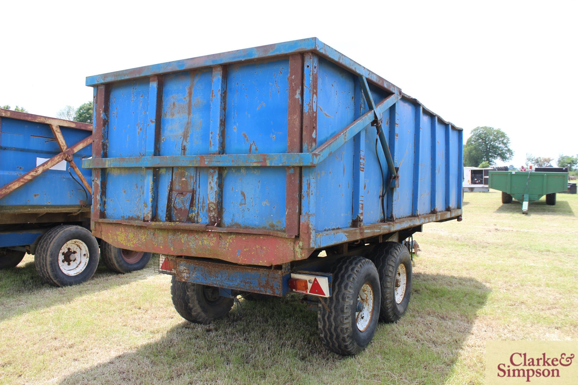 Marston 10T twin axle tipping trailer. Serial number 10/2290. With hydraulic tail gate. LH - Image 3 of 16
