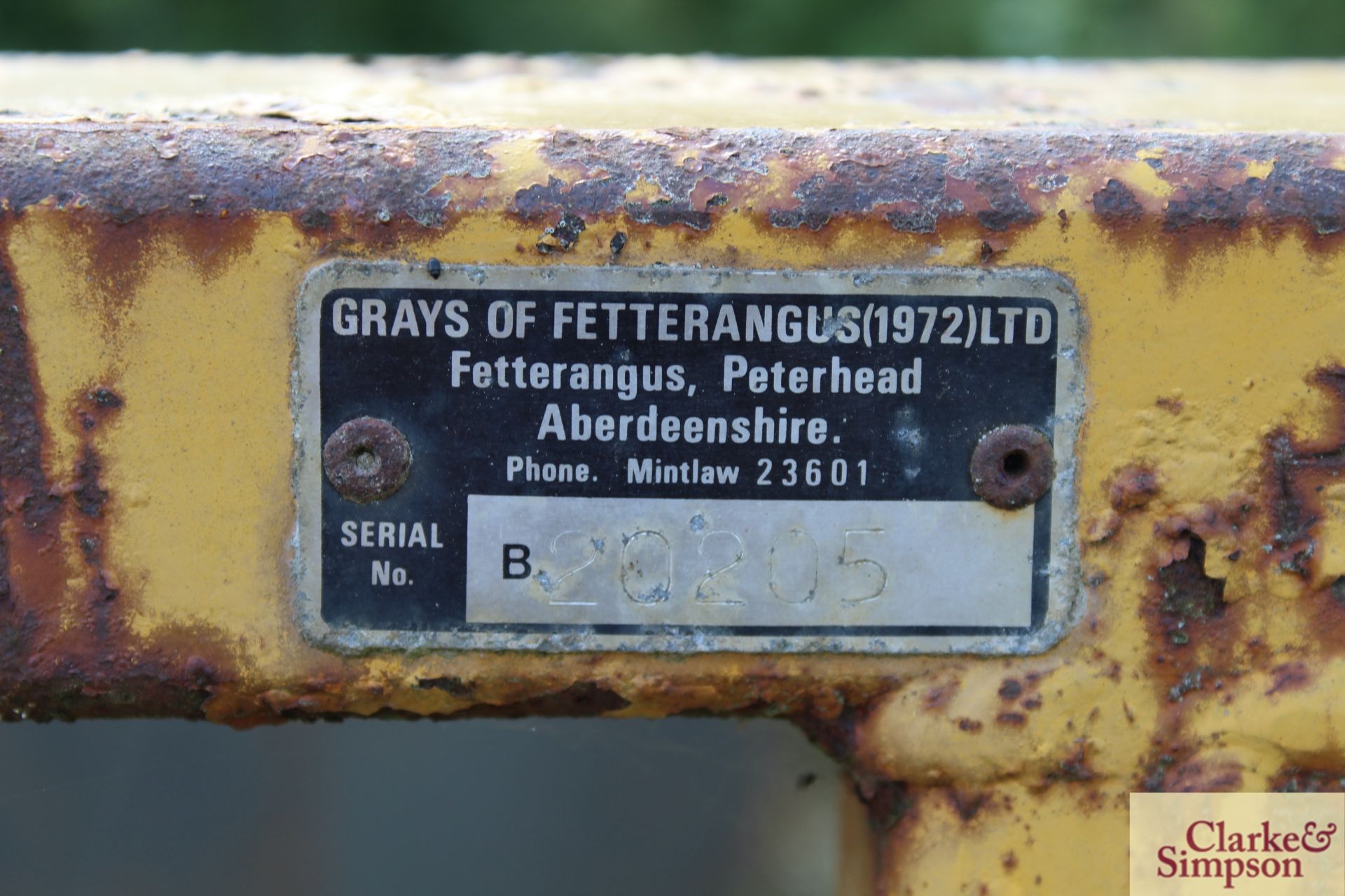 Grays linkage mounted buck rake. LV - Image 6 of 6