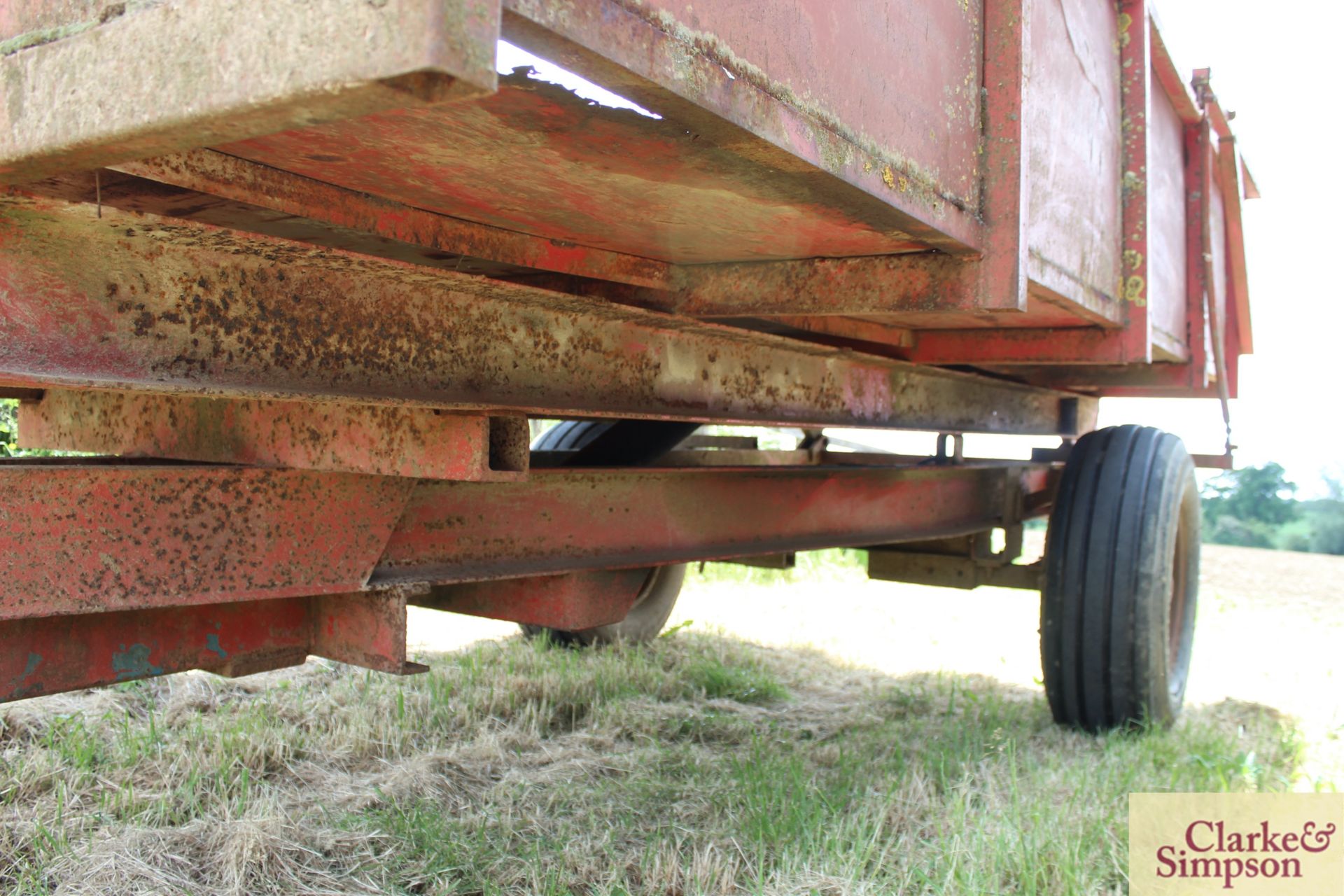 Massey Ferguson 5T single axle tipping trailer. With auto tailgate. LV - Image 9 of 17