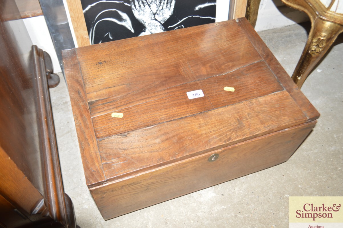 An oak box