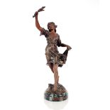 After Moreau, spelter figure "Danse des Blés", 24cm