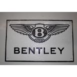 A Reproduction cast metal Bentley sign