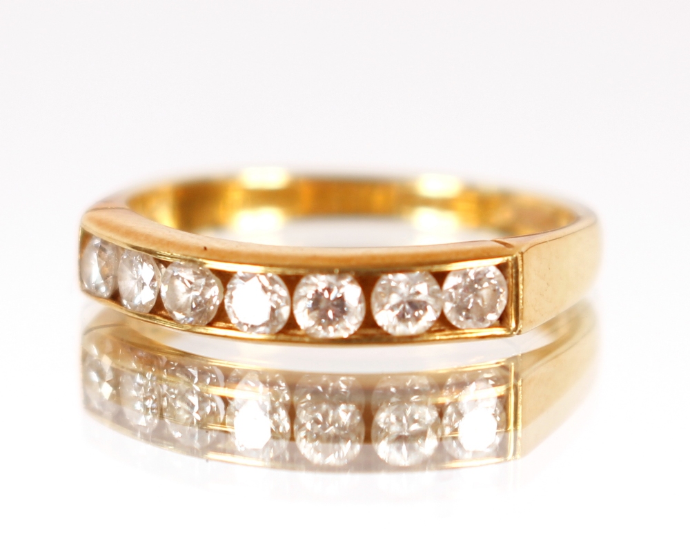 An 18ct gold and diamond ring
