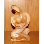 A Henry Moore style mother and child Maquette, AF 27cm high