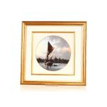 C Slade, "Evening Tide Maldon" signed pastel 18cm