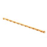 A 18ct gold bracelet approx. 9gms