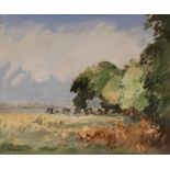 John Burman, "Cattle By The Orwell", signed oil, 4