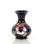 A Moorcroft "Pansy" pattern vase of baluster form,