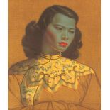 After Vladimir Tretchikoff, coloured print "Chines