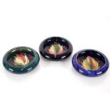 A collection of three Moorcroft "Berry and Leaf" p