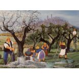 Margaret Loxton, "Olive Harvest, Tuscany" and "Lun