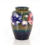 A substantial Moorcroft "Anemone" pattern vase wit